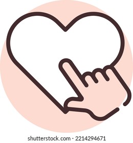 Charity and donation concept, illustration, vector on white background.