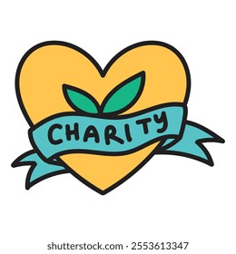Charity And Donation Doodle Illustration - 09
