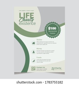 Charity And Donation Flyer Design