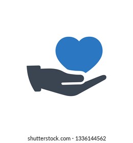 Charity donation icon