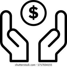 Juego de iconos de beneficencia y donación