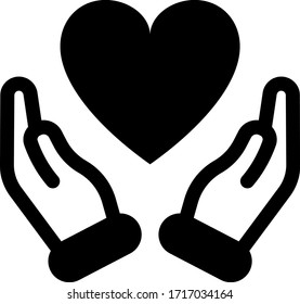 Charity and donation icon set