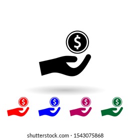 Charity, donation multi color icon. Simple thin line, outline vector of ramadan icons for ui and ux, website or mobile application