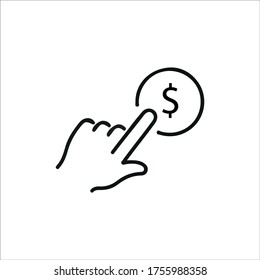 Vektorsymbol-Set für Wohltätigkeitsspenden