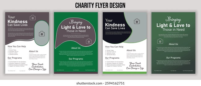 Charity Flyer Design for Charity Organizations, Donate, Volunteer, and Help People Template A4 Brochure Squire Print Ready Editable.Fundraising Charity Flyer, Donation Banner, and Charity Flyers Templ