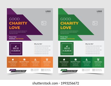 Charity Flyer Template. Charity Flyer Examples. Fundraising Poster Leaflet Template. Helping Charity Poster Design