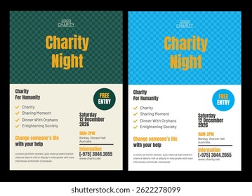 Charity flyer template. Charity flyer examples. Fundraising poster leaflet template. Helping charity poster design Modern Charity Flyer, leaflet Design template, professional, and attractive Editable 