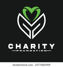 charity foundation logo design vektor