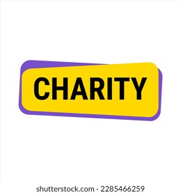 Charity and Generosity Yellow Vector Callout Banner with Reminder to Give During Ramadan