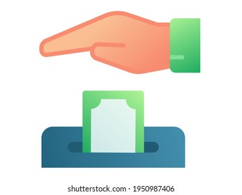 charity give giving ramadan single isolated icon with smooth style