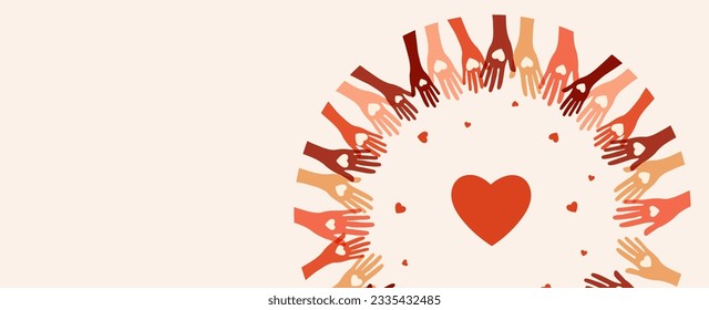 Charity, giving and donation poster template