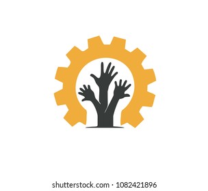 charity hand labour day vector
