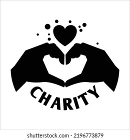 Charity Hands Making Heart Hands Heart Stock Vector (Royalty Free ...