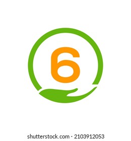 El Logo De La Ayuda De La Caridad Manos En La Plantilla De Concepto Carta 6. Cuidado, Compartir, Caridad, Salud Médica, Organización de Donaciones 6 Diseño de Logotipo