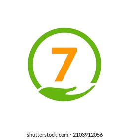 El Logo De La Ayuda De La Caridad Manda En La Plantilla De Concepto Carta 7. Cuidado, Compartir, Caridad, Salud Médica, Organización de Donaciones 7 Diseño de Logotipo