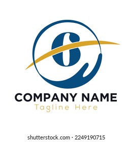 Hilfe für Wohltätigkeitsorganisationen behandelt Logo auf dem Concept Template für Letter 6. Betreuung, gemeinsame Nutzung, Wohltätigkeit, medizinische Gesundheit, Spenderorganisation 6 Logo-Design