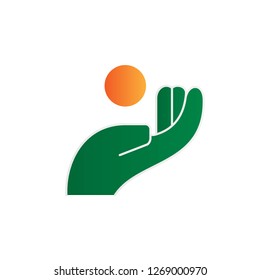 charity icon design with creative modern concept and simple logo trendy shape style design vector eps 10