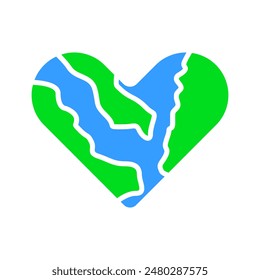 Charity icon. Earth, greenpeace, ecology, love, compassion, giving, support, care, help, charity, kindness, altruism.