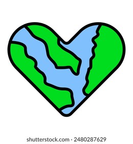 Charity icon. Earth, greenpeace, ecology, love, compassion, giving, support, care, help, charity, kindness, altruism.