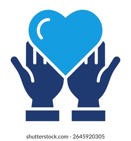Charity Icon Fill Vector Illustration