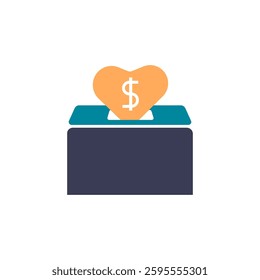 charity icon flat modern design