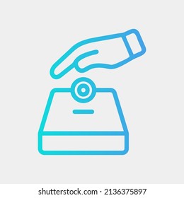 Charity icon in gradient style about ramadan, use for website mobile app presentation