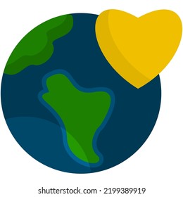 charity icon group created with colorful style variations
