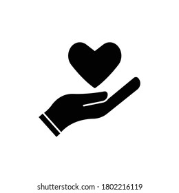 Charity icon illustration, to commemorate the international day charity. Design template vector
