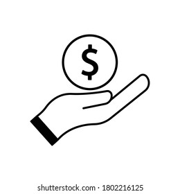 Charity icon illustration, to commemorate the international day charity. Design template vector