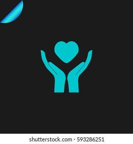 charity icon illustration isolated vector sign symbol.