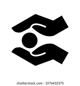 charity icon or logo isolated sign symbol vector illustration - high quality black style vector icons
