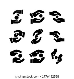 charity icon or logo isolated sign symbol vector illustration - Collection of high quality black style vector icons
