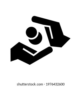 charity icon or logo isolated sign symbol vector illustration - high quality black style vector icons
