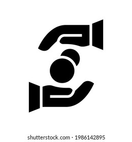 charity icon or logo isolated sign symbol vector illustration - high quality black style vector icons
