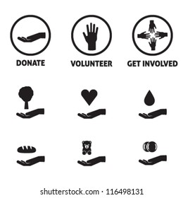 Charity Icon Pack - Donate, Volunteer, Get Involved