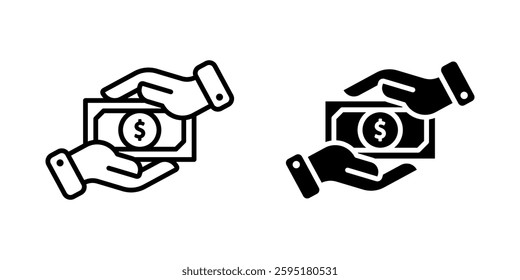 Charity icon set. for mobile concept and web design on white background