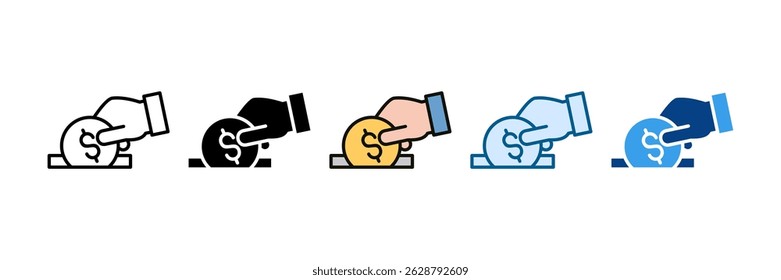 Charity Icon Set Multiple Style Collection