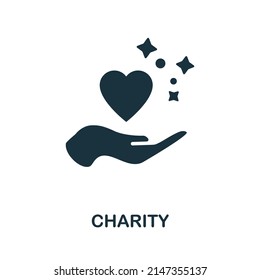 Charity icon. Simple element from social activity collection. Creative Charity icon for web design, templates, infographics and more