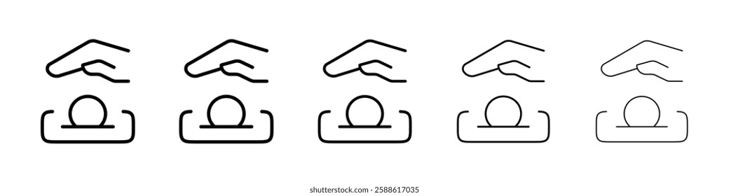 Charity icon Vector logo sign