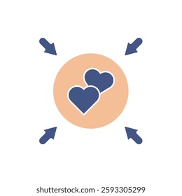 charity icons  symbol vector elements for infographic web
