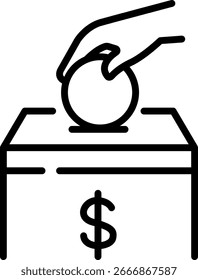 Charity Icons Vector Set | Donación, Ayuda, Asistencia y Colección de símbolos sin fines de lucro