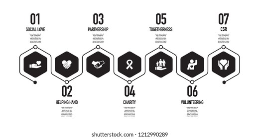 CHARITY INFOGRAPHIC CONCEPT