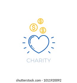 Charity linear icon