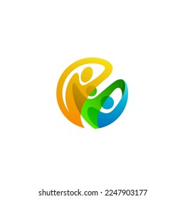 Charity logo and community design template, social