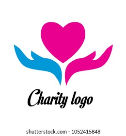 Charity Logo Design For Non Profit Company, Philosophy Of This Logo Is Handle, Help With Heart