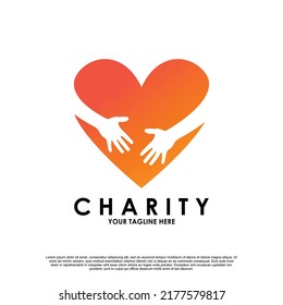 Charity Logo Design Premium Vector Stock Vector (Royalty Free ...