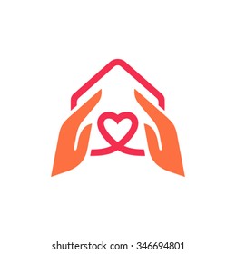 Charity logo design template