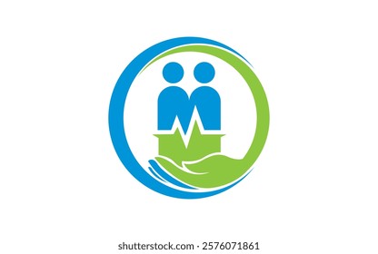 charity logo design template Pro Vector Healthy Care Logo Medical Nature Pro Vector Human Leaf Icon