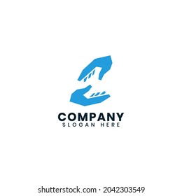 Charity logo design template vector