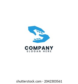 Charity logo design template vector